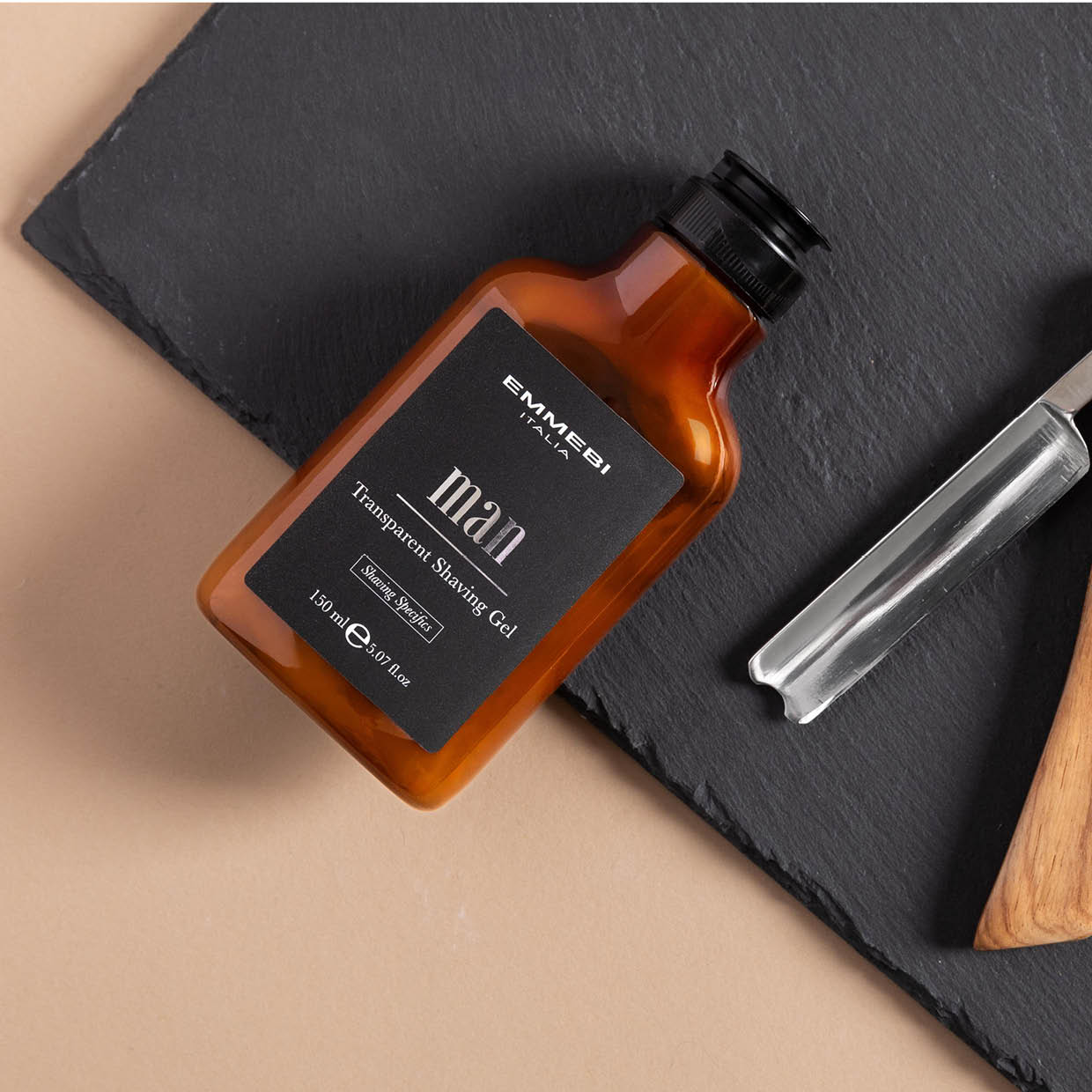 Man Transparent Shaving Gel